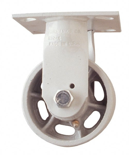 Fairbanks 8 Inch Diameter x 2 Inch Wide Swivel Caster with Top Plate Mount 9... 