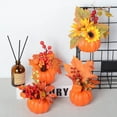 thumbnail image 5 of 1PC Artificial Pumpkin Ornament Fall Maple Leaf Sunflower Berry Set Decor Pumpkin Photography Table Centerpiece Props for Autumn Thanksgiving Home Table Decor, 5 of 8