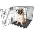 thumbnail image 2 of Vibrant Life Wire Dog Crate, Single-Door, Divider and Leak-Proof Tray, Metal, Foldable, Durable, Black, 24", 2 of 9