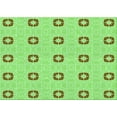 thumbnail image 1 of Ahgly Company Machine Washable Indoor Rectangle Transitional Emerald Green Area Rugs, 4' x 6', 1 of 7