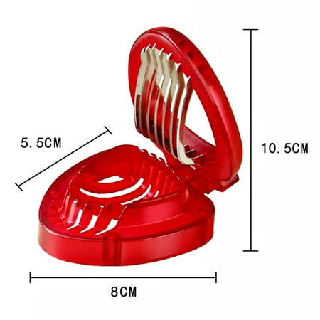 

Simply Slice Strawberry Section Slicer Kitchen Cutter Gadgets Tool Mini Slicer Cut Stainless Steel Blade Craft Fruit Tools