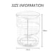 thumbnail image 5 of Organizador multifunción de acrílico transparente, capas ajustables con rotación de 360 grados para encimera de tocador de baño (transparente), 5 of 5