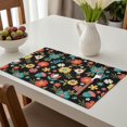 thumbnail image 6 of Placemat, Pioneer Flower Floral Print Pattern Place Mats Table Mat Set Of 2, PVC Washable Placemats for Party Kitchen Dining Decoration, 18x12 Inch, Fade Resistant, 6 of 6