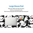 thumbnail image 6 of Cute Panda Print Mouse Pad Extended Large Gaming Mouse Pad XL Oversized Desk Pad Stitched Edges Non-Slip Mat 31.5 X 11.8 Inch, 6 of 14