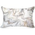 thumbnail image 2 of GZHJMY Marble White Standard Pillowcase Super Soft Cozy Plush Pillow Case with Zipper for Sofa Bed Couch, 20 x 26 Inch, 2 of 3