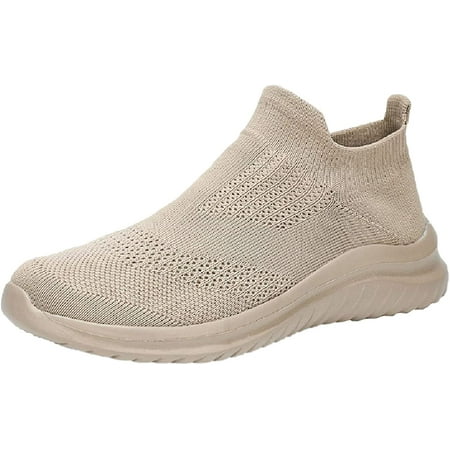 Men Sports Shoes Fashion Lightweight Mesh Breathable Sneaker Slip on Mens Workout Running Walking Shoes Athletic Casual Loafer