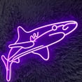 thumbnail image 3 of Handmadetneonsign Shark Neon Sign, Shark Sea Animal Wall Art Decor, Shark Home Wall Decor, 3 of 5