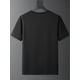 thumbnail image 2 of Camiseta informal de manga corta para hombre con estampado Anterbury, cuello redondo, detalle acanalado, corte estándar para adultos - Colección de verano, 2 of 6