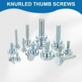 thumbnail image 4 of Uxcell M5 x 18mm Knurled Thumb Screws, 20Pcs Metric Knurled Head Bolts Thumb Screw with Shoulder Grip Knobs Fasteners Tighten Thread Fasteners for TV Monitor Mount, 4 of 7