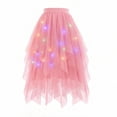 thumbnail image 3 of QHFBli Women Tulle Tutu Skirts,LED Light Up Long High Low Ruffles, 3 of 4