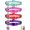 Purple+Hotpink+Red+Teal, variant on 4PCS Breakaway Cat Collars,Reflective Cat Collar with Bells,Kitten Collars for Boy&Girl Cats Breakaway Collar for Cats with Paw Pendant 7.5-12.6 Inch(Black+Blue+Green+Grey)