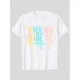 thumbnail image 5 of 100% Cotton Unisex Adult Funny Graphic T Shirt, When God Made Me He Grinned and Said Sarcastic Saying Tee, Casual Short Sleeve Round Neck Shirt for Men and Women, Novelty Gift, 5 of 7