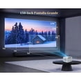 thumbnail image 2 of Proyector Portátil A11 Blanco con Soporte HD 4K y Conectividad 5G WIFI6 Bluetooth, 2 of 9