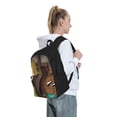 thumbnail image 6 of Lsque Scooby-Doo Pattern Adult Backpack – Durable & Lightweight PU Canvas Storage Bag , 15” Laptop Compartment, and Multiple Pockets, 6 of 7