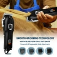 thumbnail image 3 of LQT Dog Clippers for Grooming for Thick Coats, Professional Pet Hair Clippers Supplies Kit Low Noise Rechargeable Stainless Steel Hair Trimmer with Ceramic Blade for Dogs Cats Animals (Black), 3 of 6