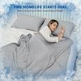 thumbnail image 6 of Cooling Blankets for Hot Sleepers - Summer Blanket Thin Lightweight Breathable Soft Double Side Enhanced Cooling for Bed Couch Sofa, Keep Cool for Night Sweats (Grey, 60 x 80 inches), 6 of 7