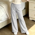 thumbnail image 3 of Asgosdo Wide Leg Pants for Teen Girls High Elastic Waisted Striped Baggy Casual Soft Fall Lounge Pants Size 4-16Y, 3 of 6