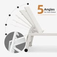 thumbnail image 6 of PURPLE LEAF Outdoor Chaise Lounge Set Adjustable Sunbathing Recliner with Side Table for Poolside Beach Outside Patio Aluminum Chaise Lounger White, 6 of 8