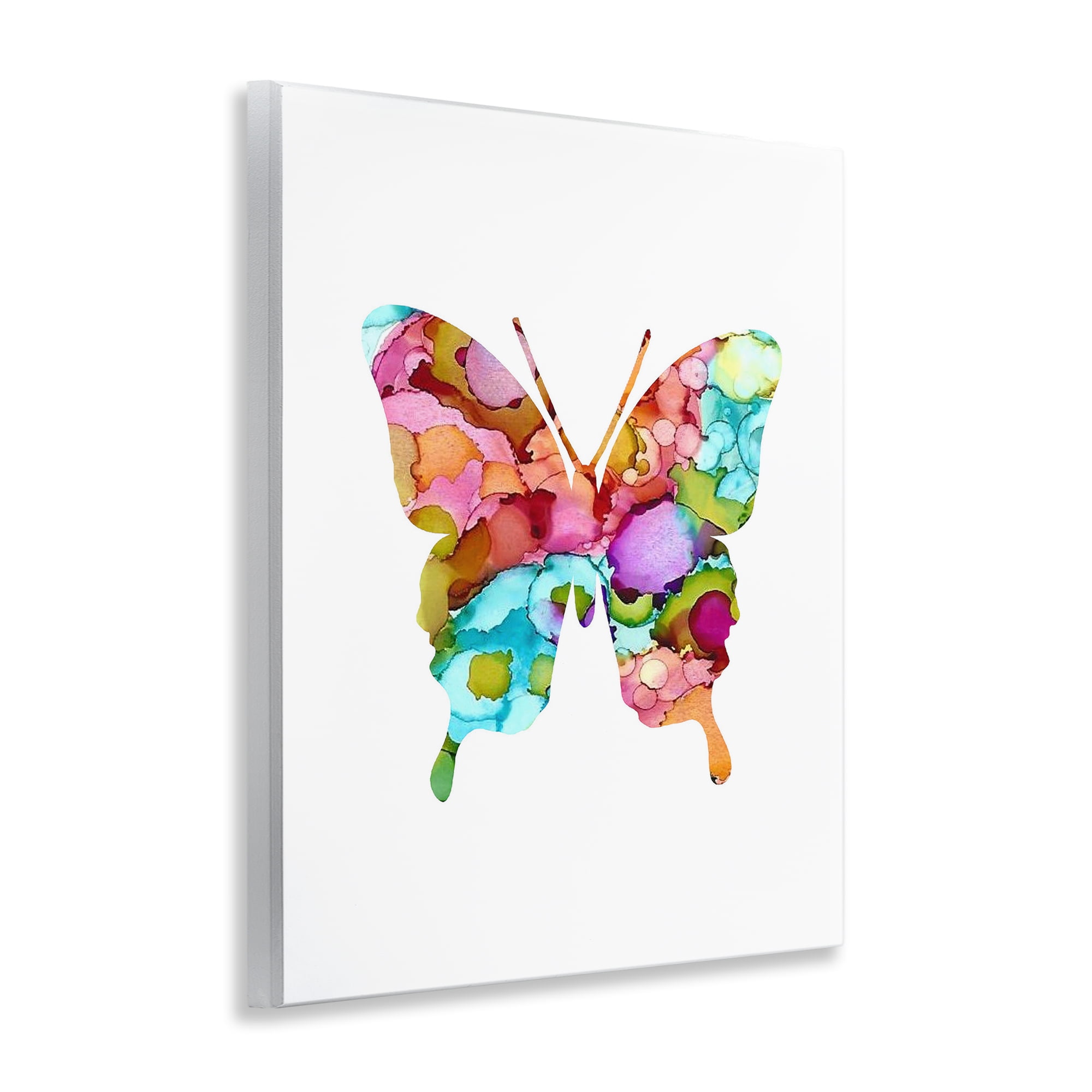 Stupell Industries Bold Patterned Butterfly Animals Painting Unframed Art Print Wall Art, 11 x 14