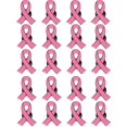 thumbnail image 1 of Mayam Official Hope Pink Ribbon Pins Breast Cancer Awareness Brooch Lapel Pin Buttons (80), 2*2.5cm, 1 of 4