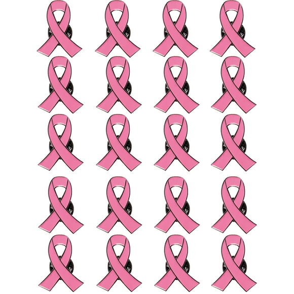 Mayam Official Hope Pink Ribbon Pins Breast Cancer Awareness Brooch Lapel Pin Buttons (80), 2*2.5cm