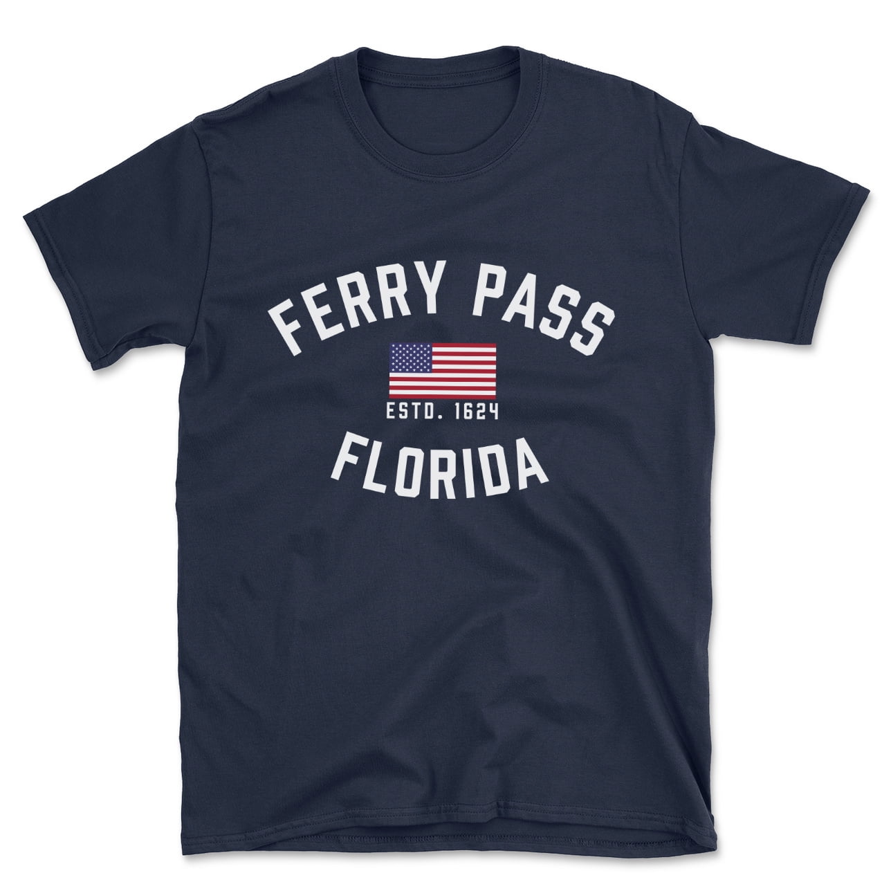 Ferry Pass Florida Patriot Men's Cotton TShirt
