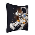 thumbnail image 2 of ZICANCN Cartoon Galaxy Space Astronaut Throw Pillow Covers, Bed Couch Sofa Knit Decorative Pillow Covers for Living Room Farmhouse, 24"x24", 2 of 8