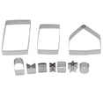 thumbnail image 1 of Cutter, Washable Christmas DIY House  10Pcs/Set Silver Baking   For Kitchen For Children For Cake Shop For Adults, 1 of 8