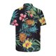 thumbnail image 5 of Mens Casual de Manga Corta Botón Abajo Camisas de Impresión Turndown Cuello Botón Camisa Poliéster, Moda de Verano Superior para Hombres Al Aire Libre, 5 of 6