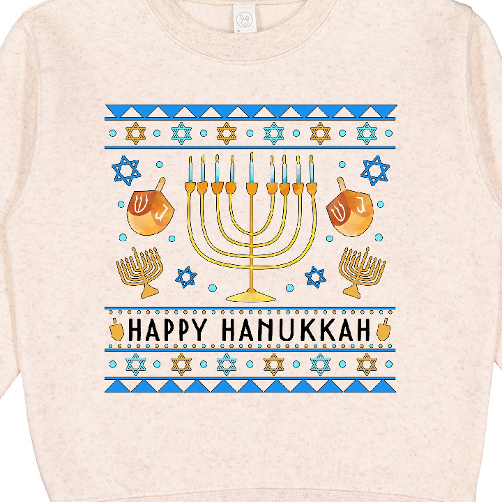 Happy Hanukkah Toddler Sweatshirt photo 3