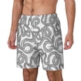 thumbnail image 2 of Uemuo Snake Pattern Mens Swim Trunks Quick Dry Board Shorts with Mesh Lining, Stretch Beach Shorts Quick Dry No-Chafing Board Shorts-Small, 2 of 9