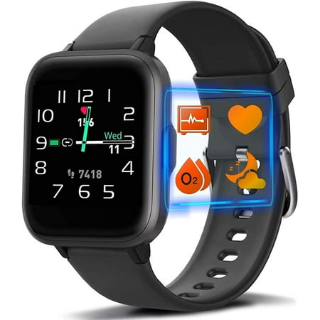 axGear MorePro Sports Mode Smart Watch with Music Control, DIY Screen Fitness with Blood Oxygen Heart Rate Monitor | Walmart