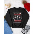 thumbnail image 4 of Tstars Womens Ugly Christmas Sweater Dachshund Snow Ho Ho Ho Christmas Gift Funny Humor Holiday Shirts Xmas Party Christmas Gifts for Her Women Sweatshirt Ugly Xmas Sweater, 4 of 6