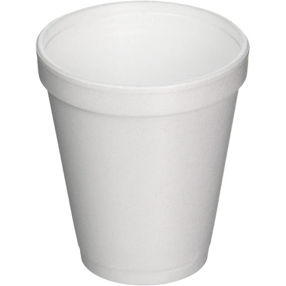 Dart CONTAINER J-Style Styrofoam Drink Cups (1000 Per Case), White, 8 oz (8J8)