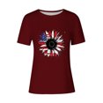 thumbnail image 4 of Mareep T-shirt pour Femmes P-3 TG Chandail Décontracté à la Mode pour Femmes Imprimé à Manches Courtes Col Rond Haut Hauts pour Dames Liquidation Cadeau, 4 of 4