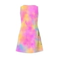 thumbnail image 6 of MIUOWANP Women's Casual Printed Sleeve Side Pockets Maxi Dress Summer Tie-Dyed Sleeveless Long Loose Dress Size L(8)Pink, 6 of 6