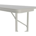thumbnail image 3 of UrbanPro 18"W x 48"D Metal & Wood Folding Table in Gray Granite, 3 of 6