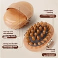 thumbnail image 6 of 2-Piece Wooden Massage Comb w/ Meridian Trigger Point & Scraping for Body & Scalp, Sandalwood, 6 of 7