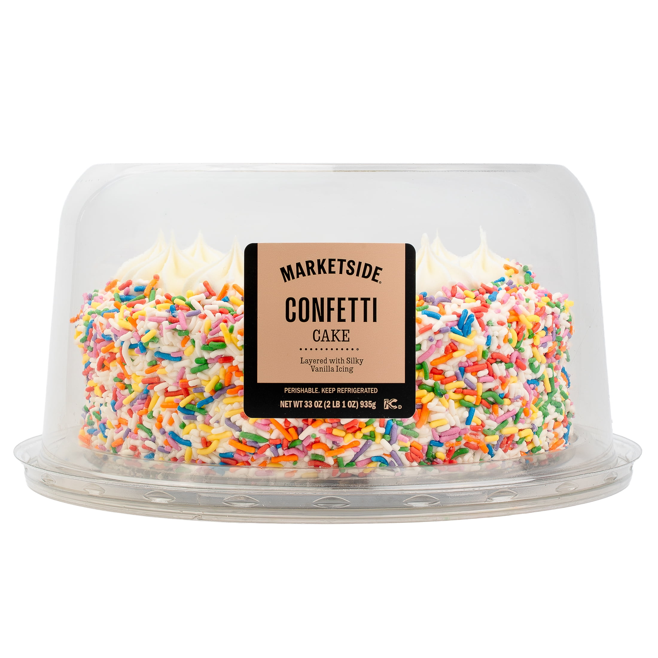 Marketside 7-Inch Confetti Cake, 33 oz, 1 Count (Refrigerated)