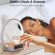 thumbnail image 2 of Lámpara de mesita de noche multifuncional, lámpara de escritorio con despertador, cargador inalámbrico Qi, reloj digital para dormitorio (luz de despertador de amanecer), 2 of 6