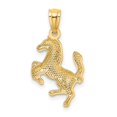 thumbnail image 3 of FB Jewels 14K Yellow Gold Trotting Horse Pendant, 3 of 4