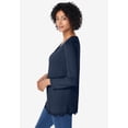thumbnail image 4 of Woman Within Plus Size Layered-Look Lace Trim Tee, 4 of 5
