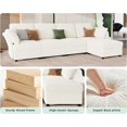thumbnail image 3 of Merluxy Sectional Sofa- Modular Sectional Couch, Corner Seat(Offwhite Bouclé), 3 of 5