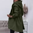 thumbnail image 7 of ZACPNCV Women's Winter Casual Jackets Long Sleeve Solid Color Lapel Button Cardigan Top Jacket Olive Green, 7 of 7