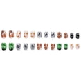 thumbnail image 4 of ONLYEOR Halloween Short Square Press On Nails, Pumpkin Mummy & Candy Corn Design, Reusable Fake Nails for Cute Festive Look, 4 of 7