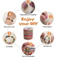 thumbnail image 6 of Casewin 1mm Elastic Cord Rainbow Bead Cord Elastic Thread Beading Stretchy String Cord Crafting Cord for Bracelet, Necklace Beading, Jewelry Making and Crafts, 100 Meters, 6 of 7