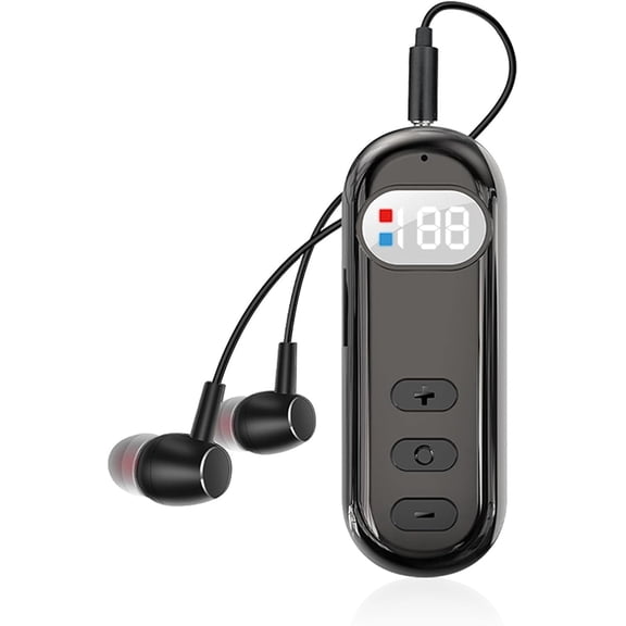 Bluetooth 5.4 Receiver Mini Wireless Audio Adapter with 3.5mm Clip Aux Hands-Free Bluetooth Stereo Audio Receiver for Wired Headphones Car/Home Speakers Stereo Support