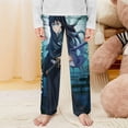 thumbnail image 2 of Demon Slayer Muichiro Tokito Pajama Pants Long Sleep Pants Soft Elastic Waist PJ Bottoms Lounge Pants, 2 of 7