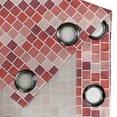 thumbnail image 4 of Ambesonne Colorful Grommet Curtain, Tile Rectangle Square, 50" x 84", Coral Rose Dried Rose, 4 of 6