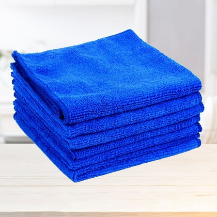RENACLIPY Car Drying Towel Thick Plush Blue Quick Dry and Scratch-Free 4Pcs